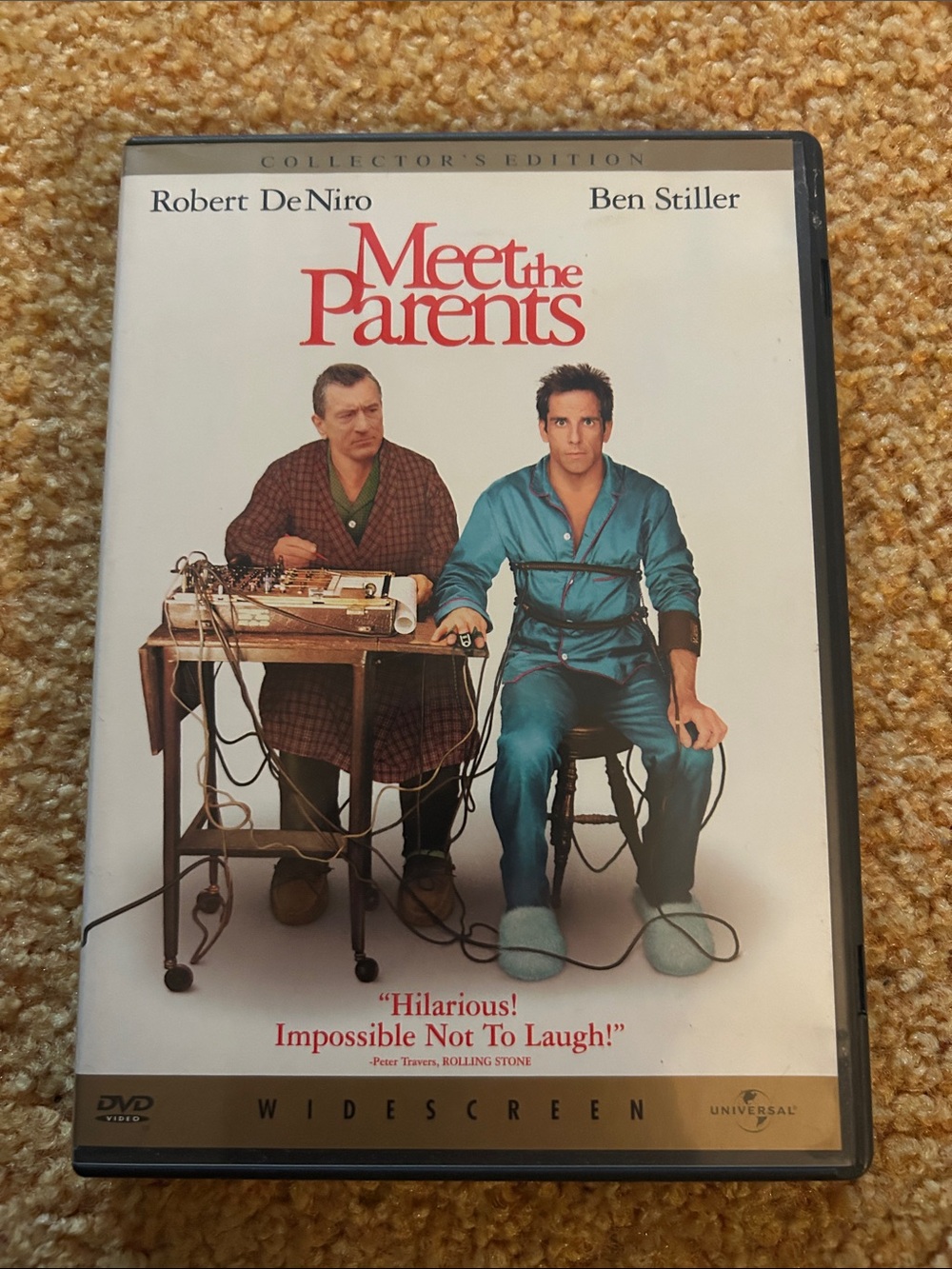 Universal Meet the Parents DVD White Cover with Red Title
